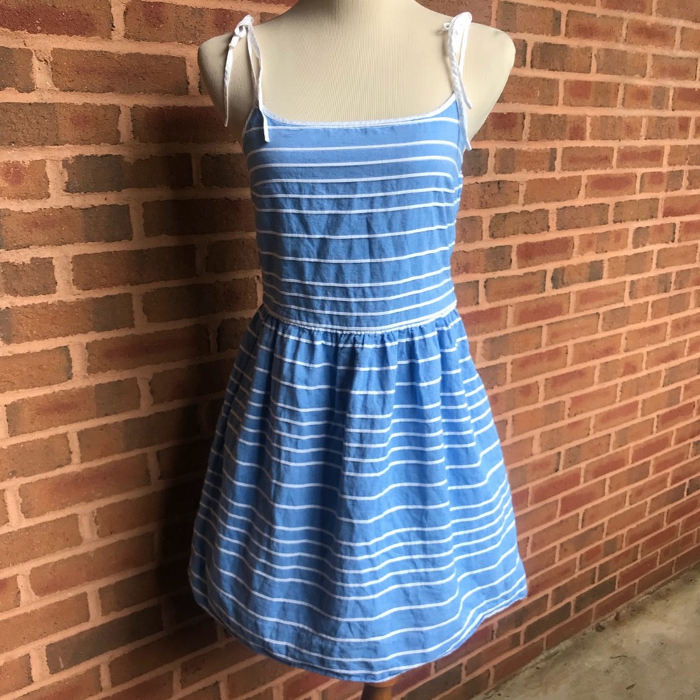 GAP Dress Striped Pockets Sundress Lined sz 2